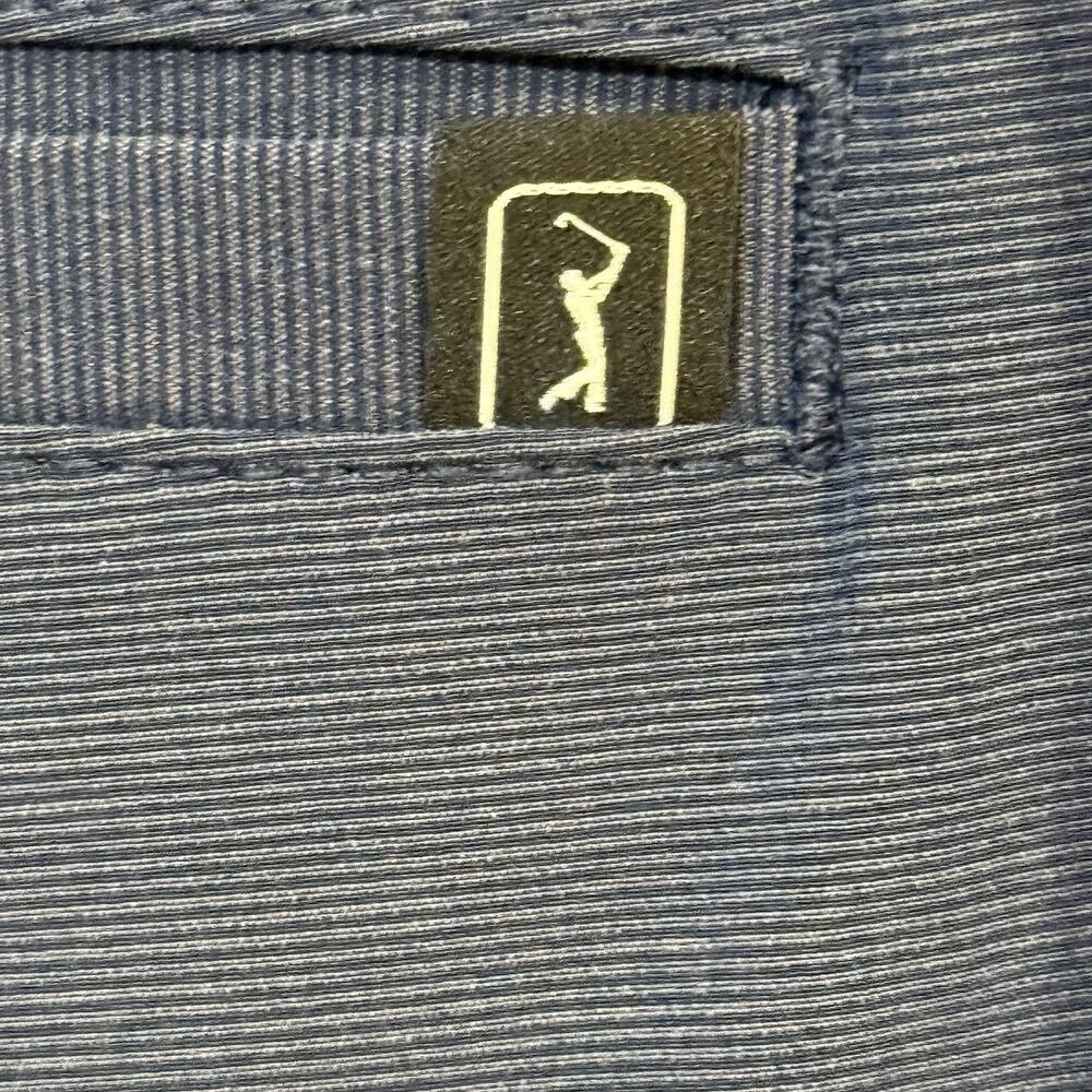 PGA Tour Navy Blue Athletic Performance Chino Golf Shorts 9" - Men's 38 - Picture 5 of 7
